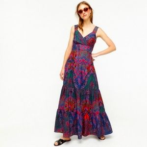 NWOT J.Crew Ratti Paisley maxi dress 12
